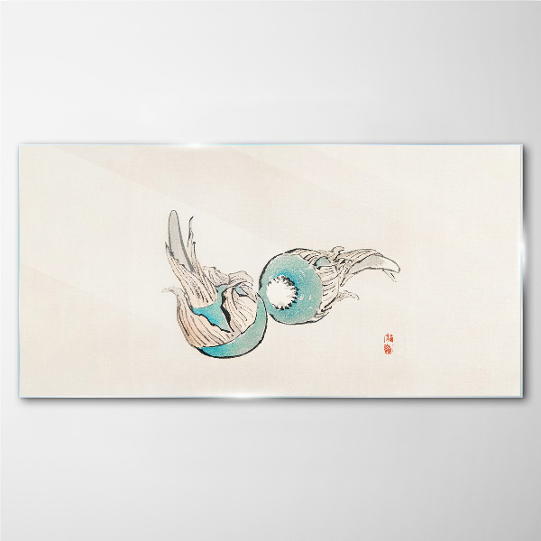 Glas foto Japanse visillustratie