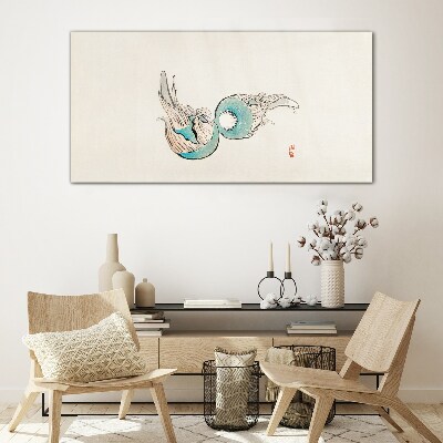 Glas foto Japanse visillustratie