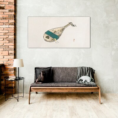 Glas foto Een muziekinstrument uit China