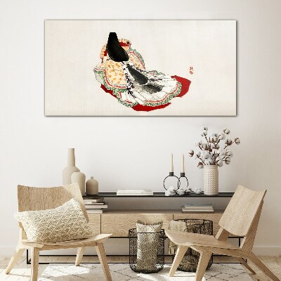 Schilderij op glas Bloemenpracht in traditionele stijl