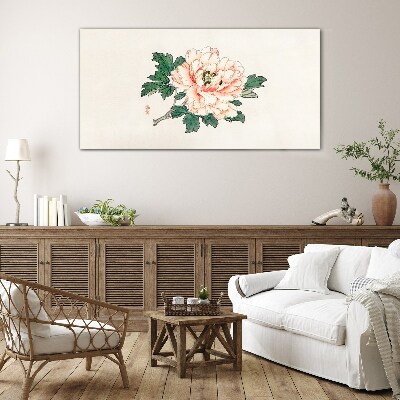 Foto op glas Bloemenschoonheid in delicate tinten