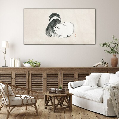 Foto op glas De vriendelijke blik van honden