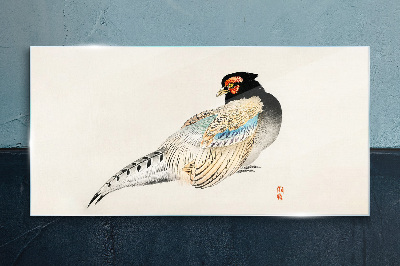 Glas foto Fazant in elegant verenkleed