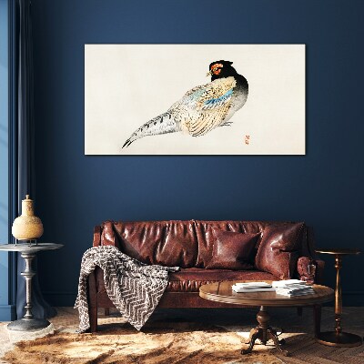 Glas foto Fazant in elegant verenkleed