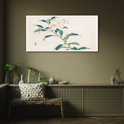 Foto op glas Bloemen elegantie