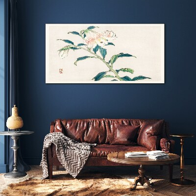 Foto op glas Bloemen elegantie