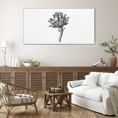 Foto op glas Bloemen elegantie