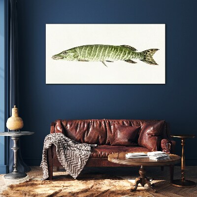 Schilderij op glas Muskie in zijn natuurlijke habitat