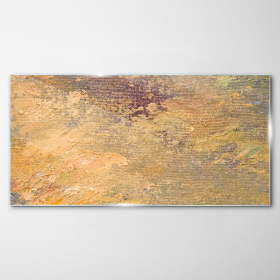 Glas foto Gouden reflecties in een abstract landschap