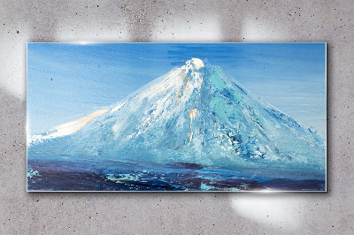 Foto op glas Top in blauwe tinten