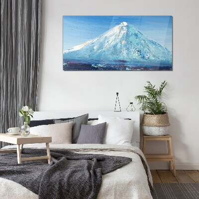 Foto op glas Top in blauwe tinten