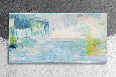 Schilderij op glas Rustige tinten water