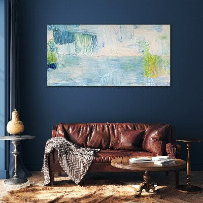 Schilderij op glas Rustige tinten water