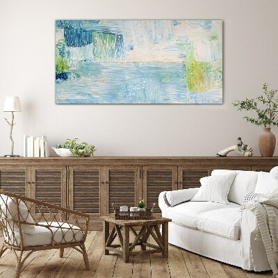 Schilderij op glas Rustige tinten water