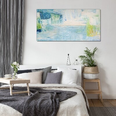 Schilderij op glas Rustige tinten water