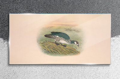 Glas foto Een vogel op een waterachtergrond