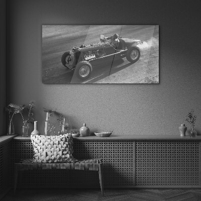 Glas foto Een raceklassieker in actie