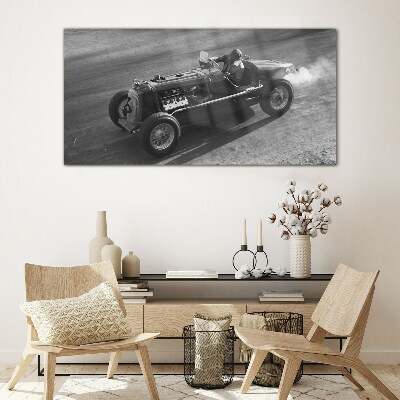 Glas foto Een raceklassieker in actie