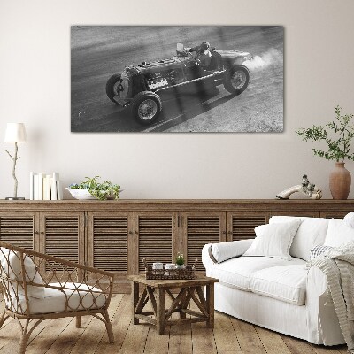 Glas foto Een raceklassieker in actie