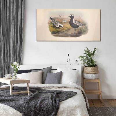 Foto op glas Vogels in hun natuurlijke habitat