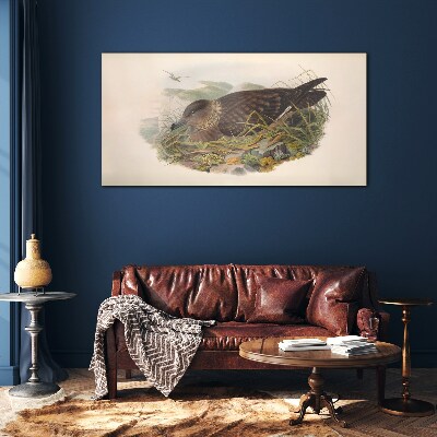 Schilderij op glas Een vogelnest in zijn natuurlijke omgeving