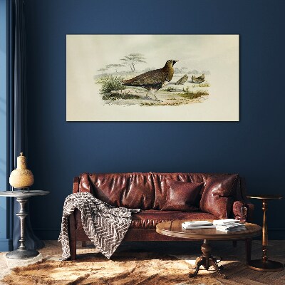 Schilderij op glas Vogels Wilde dieren