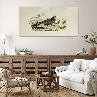 Schilderij op glas Vogels Wilde dieren