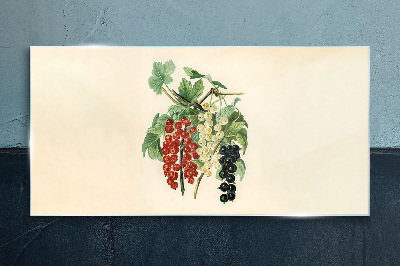 Glas foto Fruitboeket met aalbessen