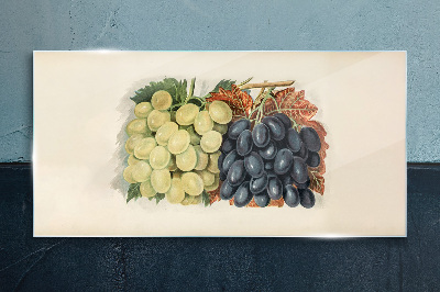 Foto op glas Druiven in harmonie van kleuren