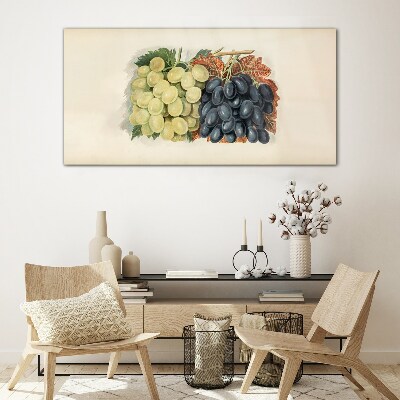 Foto op glas Druiven in harmonie van kleuren