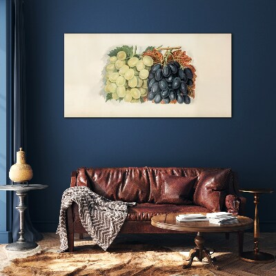 Foto op glas Druiven in harmonie van kleuren