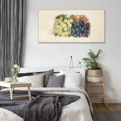 Foto op glas Druiven in harmonie van kleuren