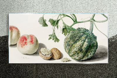 Schilderij op glas Fruit en noten in harmonie