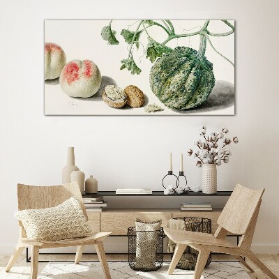 Schilderij op glas Fruit en noten in harmonie