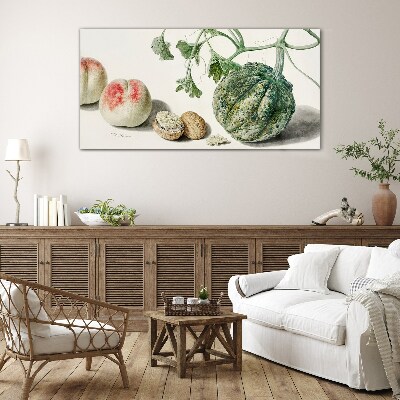 Schilderij op glas Fruit en noten in harmonie