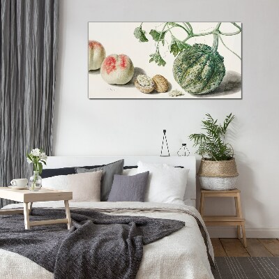 Schilderij op glas Fruit en noten in harmonie