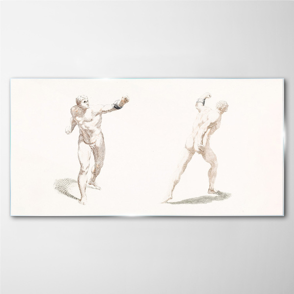 Schilderij op glas Beweging en expressie in de handeling