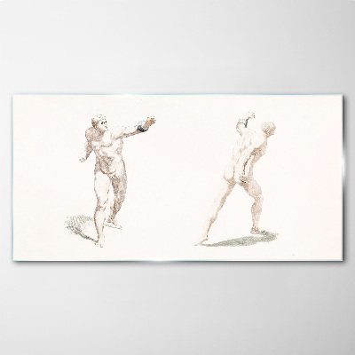 Schilderij op glas Beweging en expressie in de handeling