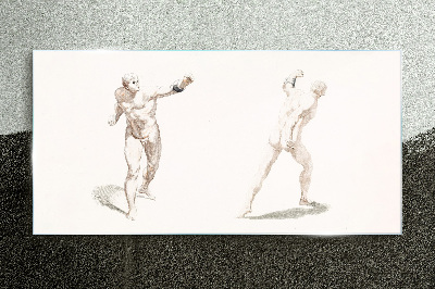 Schilderij op glas Beweging en expressie in de handeling