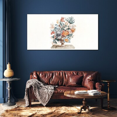 Glas foto Bloemstuk in een vaas