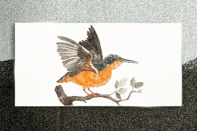 Foto op glas Konijn in vlucht