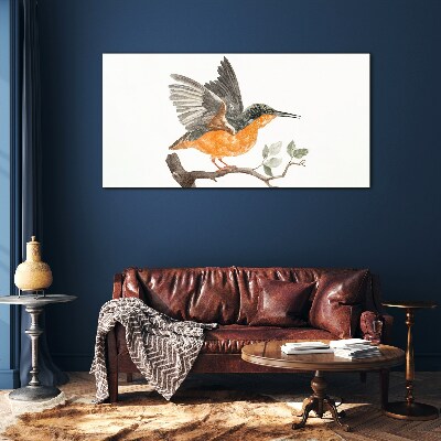 Foto op glas Konijn in vlucht