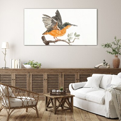 Foto op glas Konijn in vlucht