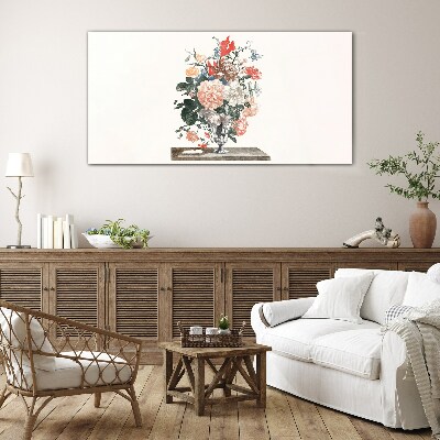 Glas foto Bloemstuk in een vaas