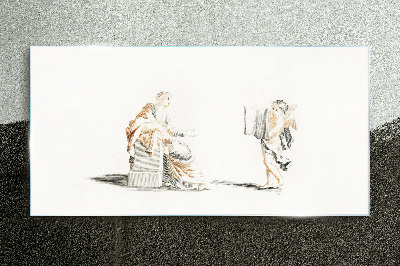 Foto op glas Dialoog tussen wijze mannen