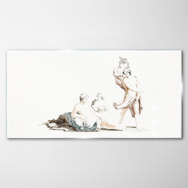 Glas foto Een scène uit het artistieke leven