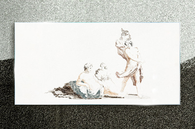 Glas foto Een scène uit het artistieke leven