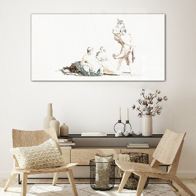 Glas foto Een scène uit het artistieke leven