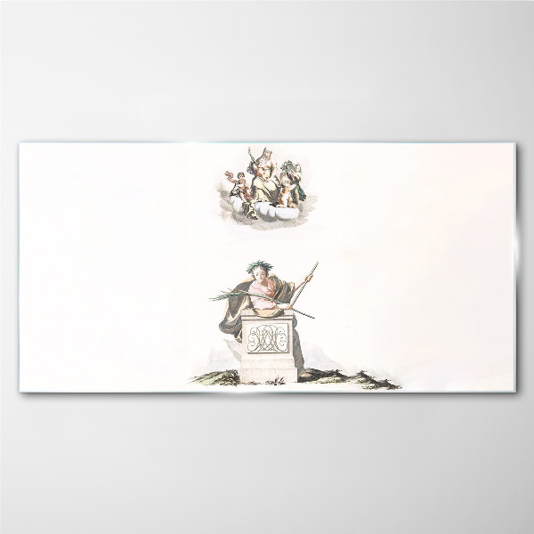 Glas foto Mythologische inspiraties in pasteltinten