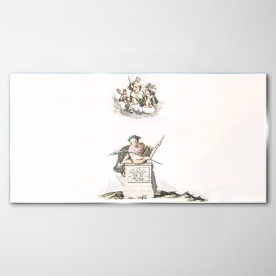 Glas foto Mythologische inspiraties in pasteltinten